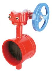 WBSX-16軟密(mì)封溝槽式信号(hao)蝸輪蝶閥